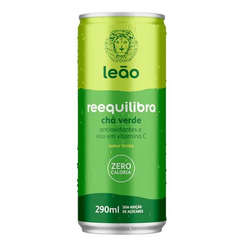 Chá Verde Leão Reequilibra Limão Zero 290ml Chá Verde Leão Reequilibra Limão Zero 290ml