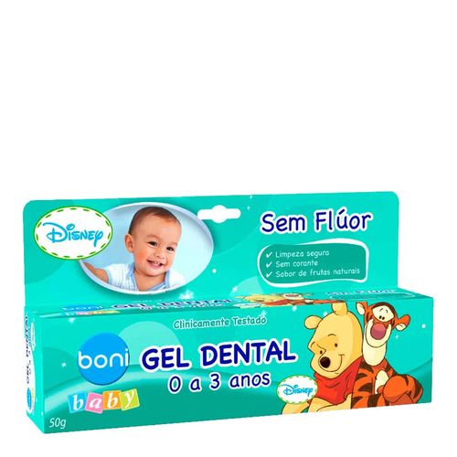 Gel Dental Sem Flúor Boni Baby Pooh 50g Gel Dental Sem Flúor Boni Baby Pooh 50g