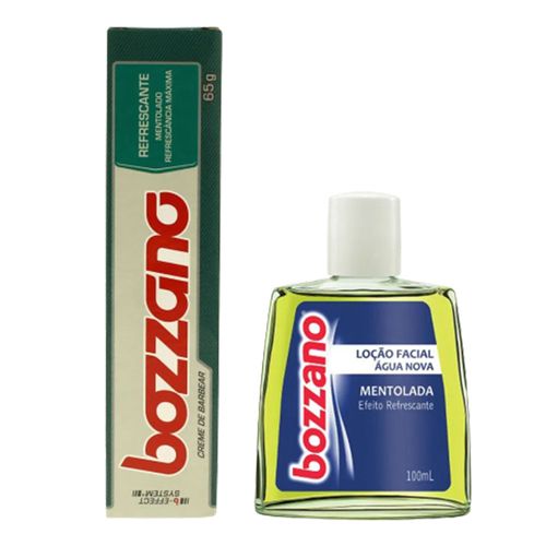 Kit Bozzano Creme de Barbear Menta + Loção Água Nova Kit Bozzano Creme de Barbear Menta + Loção Água Nova