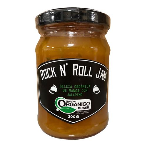 Geleia Orgânica de Manga com Pimenta Jalapeño - Rock N' Roll Jam - 200g