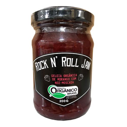Geleia Orgânica de Morango com Noz Moscada - Rock N' Roll Jam - 200g Geleia Orgânica de Morango com Noz Moscada - Rock N' Roll Jam - 200g