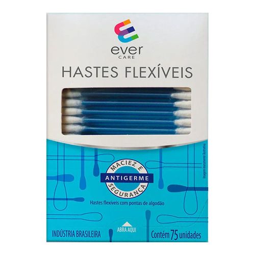 Hastes Flexíveis Ever Care 75 Unidades Hastes Flexíveis Ever Care 75 Unidades