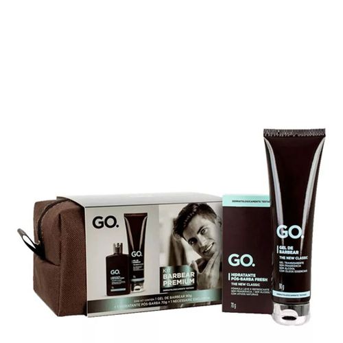 Kit Go Gel de Barbear 90g + Hidratante Pós-Barba Fresh 70g Kit Go Gel de Barbear 90g + Hidratante Pós-Barba Fresh 70g