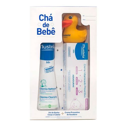 Kit Mustela Chá de Bebê Gel de Banho 200ml + Creme Preventivo de Assadura 55g Kit Mustela Chá de Bebê Gel de Banho 200ml + Creme Preventivo de Assadura 55g