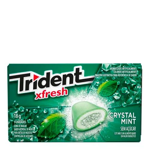 Chiclete Trident Clutch Crystal Mint 18g Chiclete Trident Clutch Crystal Mint 18g