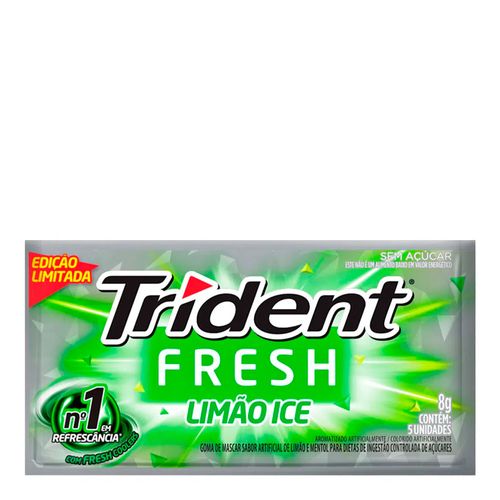 Chiclete Trident Fresh Limão Ice 8g Chiclete Trident Fresh Limão Ice 8g