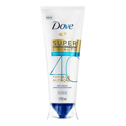 Super Condicionador Dove 1 Minuto Fator de Nutrição 40 Hidratante 170ml Super Condicionador Dove 1 Minuto Fator de Nutrição 40 Hidratante 170ml