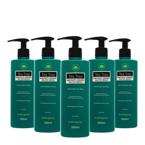 Conj 5 Sabonetes Líquidos Tea Tree 500 ml Conj 5 Sabonetes Líquidos Tea Tree 500 ml