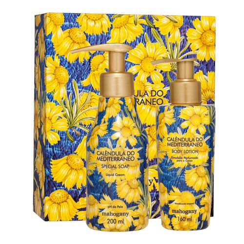 Conjunto Calêndula do Mediterrâneo Sabonete Líquido 200 ml + Hidratante 160 ml Conjunto Calêndula do Mediterrâneo Sabonete Líquido 200 ml + Hidratante 160 ml