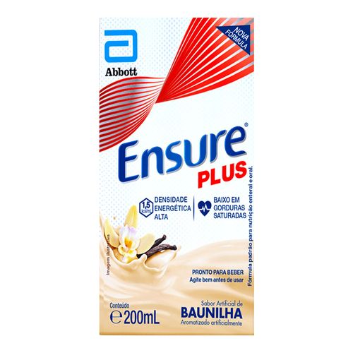 Complemento Alimentar Ensure Plus Baunilha 200ml Complemento Alimentar Ensure Plus Baunilha 200ml