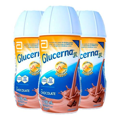 Complemento Alimentar Glucerna SR Chocolate 230ml 3 Unidades Complemento Alimentar Glucerna SR Chocolate 230ml 3 Unidades
