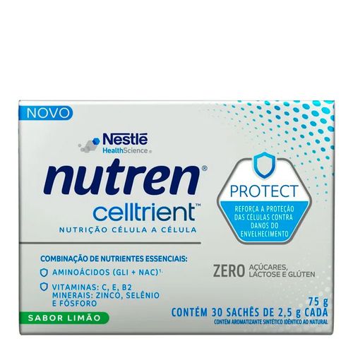 Complemento Alimentar Nutren Celltrient Protect Limão 75g Complemento Alimentar Nutren Celltrient Protect Limão 75g