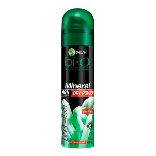 Desodorante Garnier Aerosol BÍ-O Mineral Dry Power Masculino 150ml Desodorante Garnier Aerosol BÍ-O Mineral Dry Power Masculino 150ml