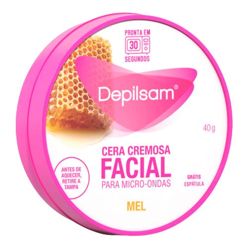 Cera Depilatória Cremosa Facial Depilsam Mel 40g Cera Depilatória Cremosa Facial Depilsam Mel 40g