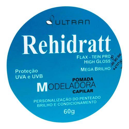 Pomada Modeladora Capilar Rehidratt Mega Brilho 60g Pomada Modeladora Capilar Rehidratt Mega Brilho 60g
