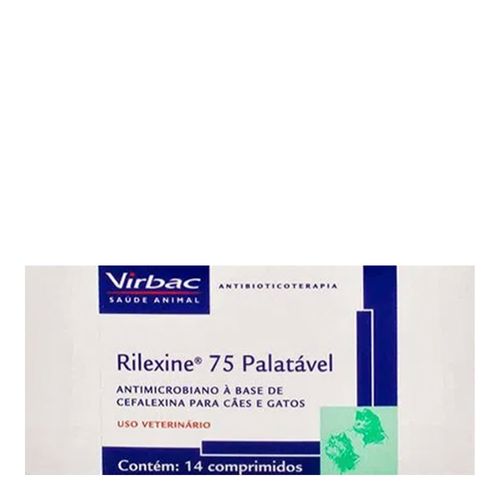 RILEXINE 75mg - cx com 14 compr. palatáveis RILEXINE 75mg - cx com 14 compr. palatáveis