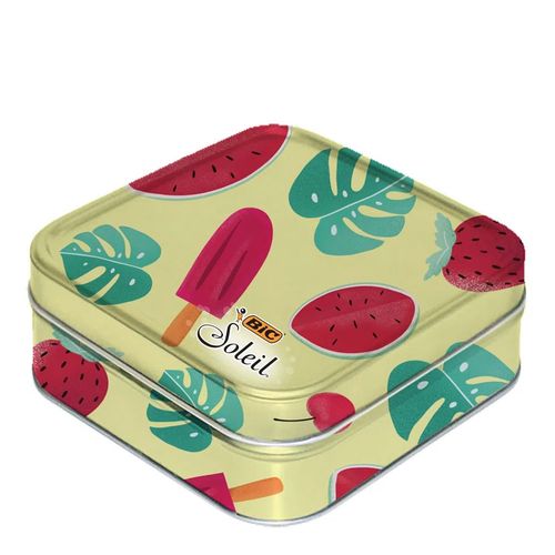 Kit Bic Soleil 4 Aparelhos Depilatórios Descartáveis + Lata de Presente Sortida Kit Bic Soleil 4 Aparelhos Depilatórios Descartáveis + Lata de Presente Sortida