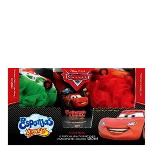 Kit Carros Macqueen 2esponjas + Sab Líquido 120ml Kit Carros Macqueen 2esponjas + Sab Líquido 120ml