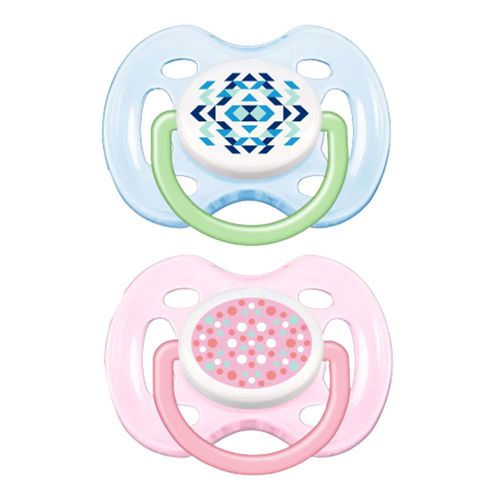 Kit Chupeta Philips Avent Rosa e Azul 0 A 6 Meses 2 Unidades Kit Chupeta Philips Avent Rosa e Azul 0 A 6 Meses 2 Unidades