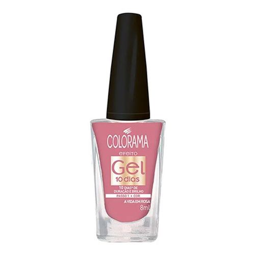 Esmalte Colorama Efeito Gel A Vida Em Rosa 8ml Esmalte Colorama Efeito Gel A Vida Em Rosa 8ml