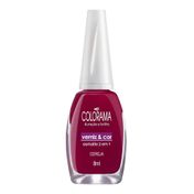 Esmalte Colorama Verniz e Cor Cereja - 8ml