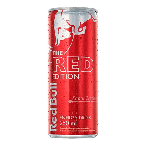 Energético Red Bull Red Edition Cranberry 250ml Energético Red Bull Red Edition Cranberry 250ml