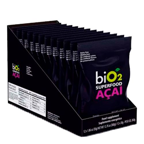 Energético Superfood Açaí - Bio2 - 12 Sachês de 30g Energético Superfood Açaí - Bio2 - 12 Sachês de 30g