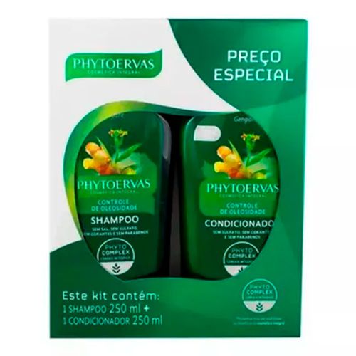 Kit Phytoervas Controle de Oleosidade Shampoo + Condicionador 250ml Kit Phytoervas Controle de Oleosidade Shampoo + Condicionador 250ml