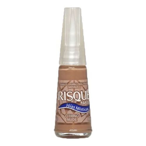 Esmalte Risqué Metálico Jóias Místicas Citrino Nude 8ml