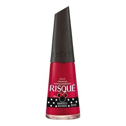 Esmalte Risqué Minnie Cremoso Babados E Bolinhas 8ml Esmalte Risqué Minnie Cremoso Babados E Bolinhas 8ml