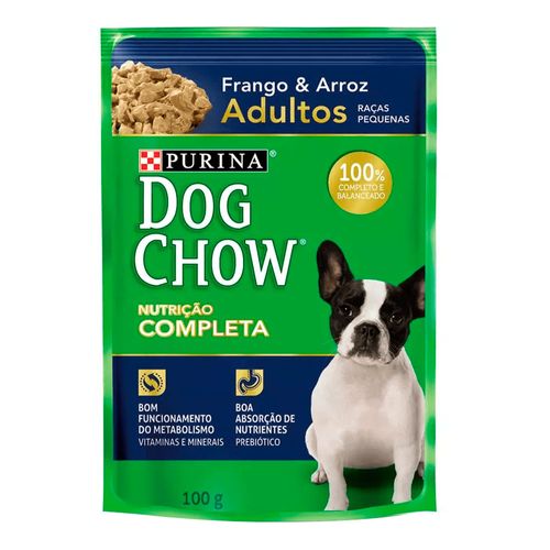 Dog Chow Sachê Adulto Raças Pequenas Frango e Arroz 100g Dog Chow Sachê Adulto Raças Pequenas Frango e Arroz 100g