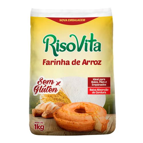 Farinha de Arroz - Risovita - 1Kg Farinha de Arroz - Risovita - 1Kg