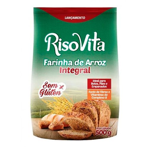 Farinha de Arroz Integral - Risovita - 500g Farinha de Arroz Integral - Risovita - 500g