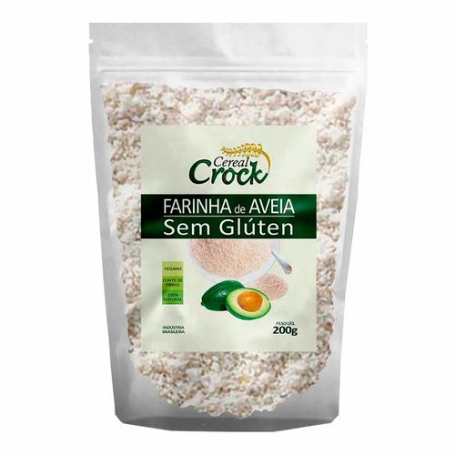 Farinha De Aveia Sem Glúten - Leve Crock - 200g Farinha De Aveia Sem Glúten - Leve Crock - 200g