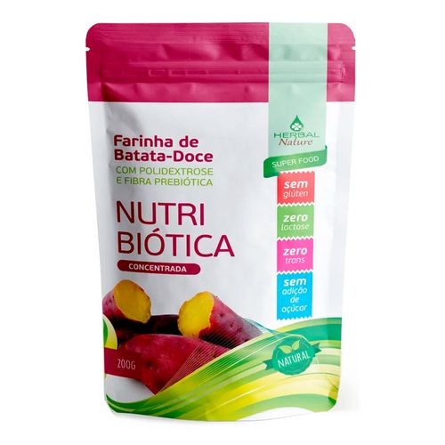 Farinha de Batata-Doce + Prebiótico Nutri Biótica - Herbal Nature - 200g Farinha de Batata-Doce + Prebiótico Nutri Biótica - Herbal Nature - 200g