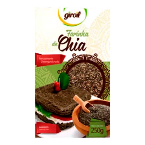 Farinha de Chia Parcialmente Desengordurada - Giroil - 250g Farinha de Chia Parcialmente Desengordurada - Giroil - 250g