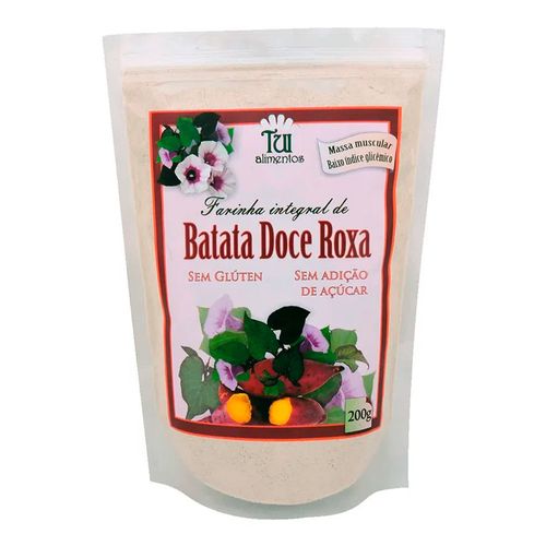 Farinha Integral de Batata Doce Roxa - Tui - 200g Farinha Integral de Batata Doce Roxa - Tui - 200g