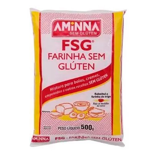 Farinha sem Glúten Arroz, Batata e Mandioca - Aminna - 500g Farinha sem Glúten Arroz, Batata e Mandioca - Aminna - 500g