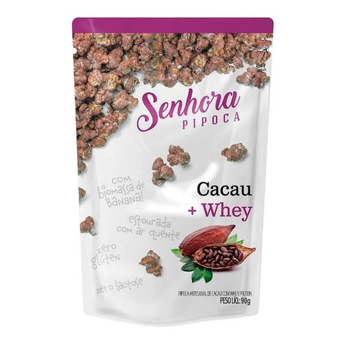 Pipoca de Cacau + Whey - Senhora Pipoca - 90g Pipoca de Cacau + Whey - Senhora Pipoca - 90g