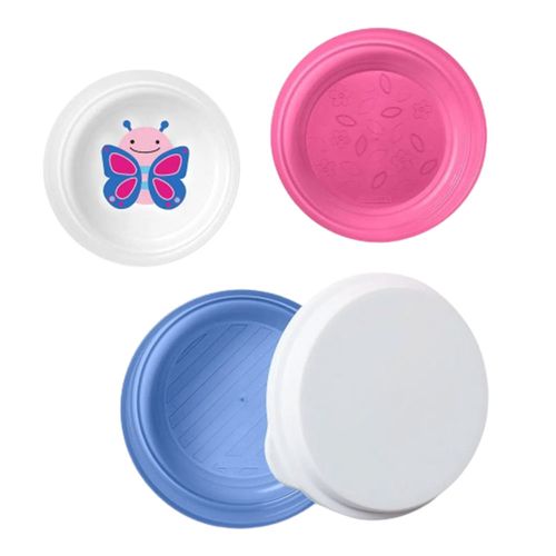 Kit de Tigelas Com Tampa Zoo Raposa Skip Hop Kit de Tigelas Com Tampa Zoo Raposa Skip Hop