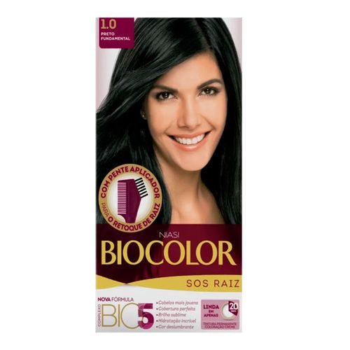 Kit Biocolor Tintura S.O.S Preto 1.0 Kit Biocolor Tintura S.O.S Preto 1.0