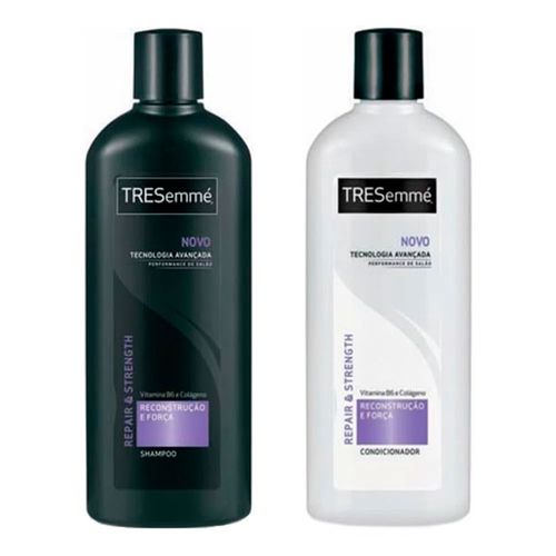 Kit Shampoo 750ml + Condicionador 400ml Tresemmé Reconstrução e Força