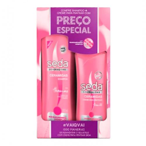 Kit Shampoo Seda S.O.S Ceramidas + Creme Para Pentear Kit Shampoo Seda S.O.S Ceramidas + Creme Para Pentear