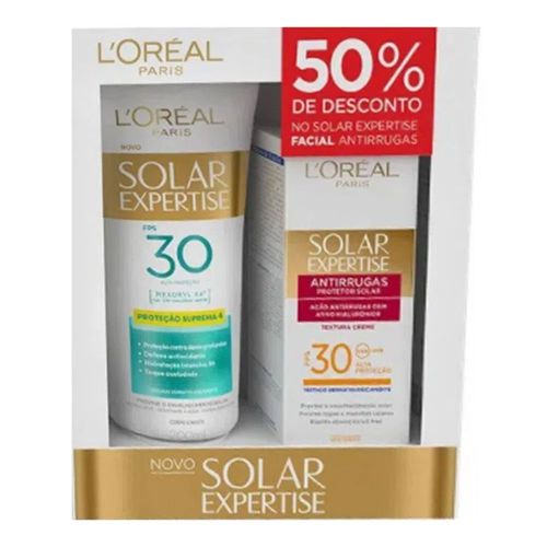 Kit L'Oréal Expertise Supreme Protetor Solar FPS 30 200ml + Protetor Facial FPS 30 50ml Kit L'Oréal Expertise Supreme Protetor Solar FPS 30 200ml + Protetor Facial FPS 30 50ml