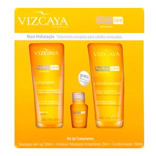 Kit Shampoo + Condicionador Vizcaya Hidra Care 200ml Kit Shampoo + Condicionador Vizcaya Hidra Care 200ml
