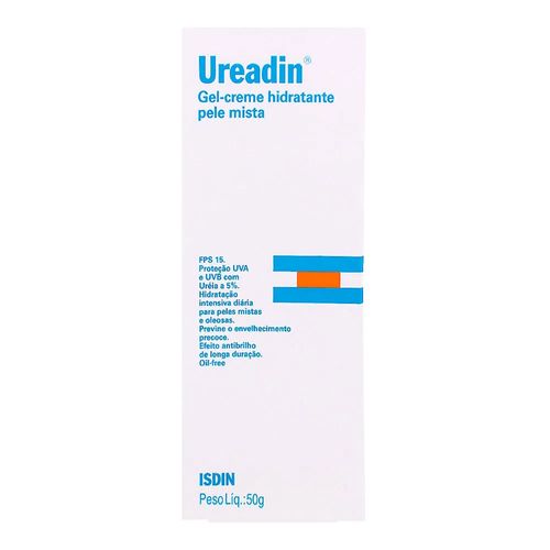 Gel Creme Hidratante Facial Ureadin 5% Uréia FPS 15 50g Gel Creme Hidratante Facial Ureadin 5% Uréia FPS 15 50g