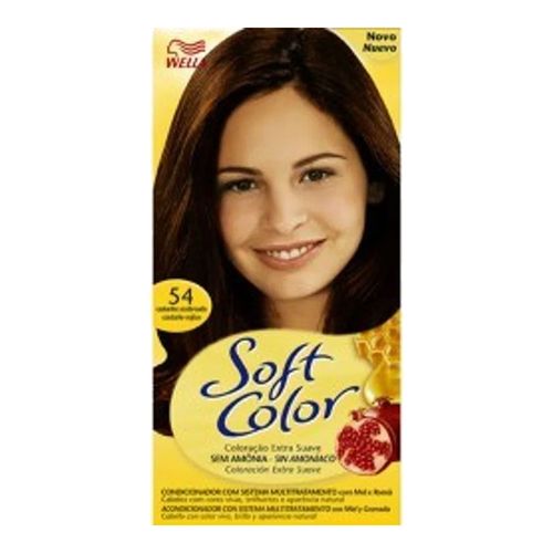 Tintura Soft Color 54 Castanho Acobreado Tintura Soft Color 54 Castanho Acobreado