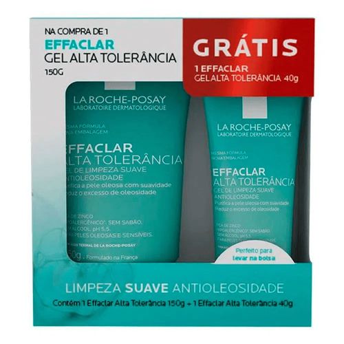 Kit Gel de Limpeza Facial Effaclar Alta Tolerância La Roche-Posay 150g + Gel de Limpeza 40g Kit Gel de Limpeza Facial Effaclar Alta Tolerância La Roche-Posay 150g + Gel de Limpeza 40g