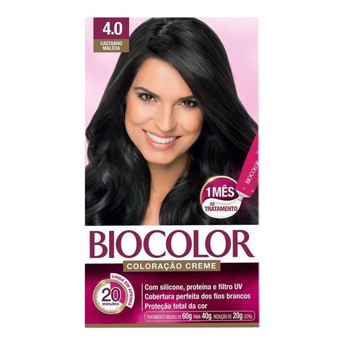 Tintura Biocolor 4.0 Castanho Médio Tintura Biocolor 4.0 Castanho Médio