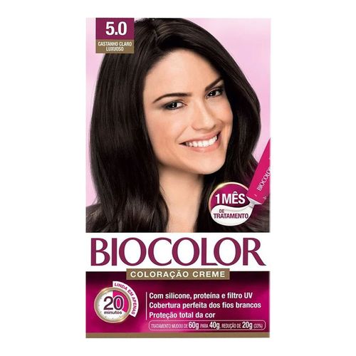 Tintura Biocolor 5.0 Castanho Claro Tintura Biocolor 5.0 Castanho Claro
